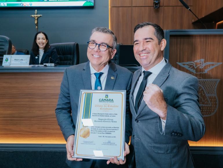 Vereador concede título de cidadão cuiabano a diretor da Band e destaca projeto Cidades Inteligentes