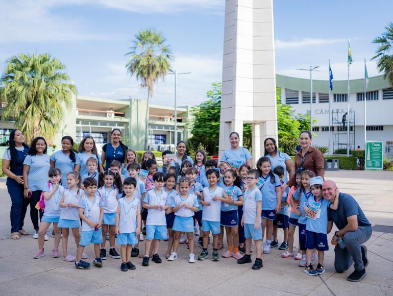 Cuiabaninhos na Câmara promove aula de cidadania para alunos da Escola Anjos da Guarda